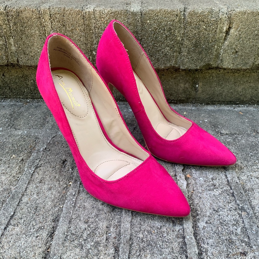 Anne Michelle Hot Pink Pumps